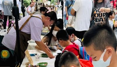 國際青年商會在大里藝術廣場 辦親子活動和園遊會