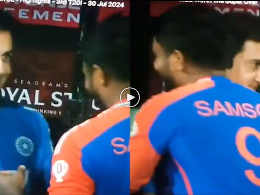 Gautam Gambhir Hugs Out Of Form Sanju Samson As India Trounce Sri Lanka In T20I Series: VIDEO