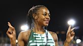 Sha'Carri Richardson's toned down look at record-setting outing could help explain how she found 'peace back on the track'