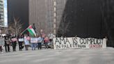 Chicago health workers protest American Medical Association's differing response to Gaza and Ukraine