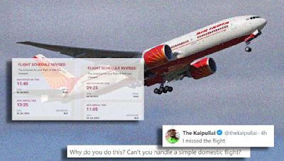 Air India Passenger Slams Airline For Last Minute Schedule Changes: ‘Can’t You Handle A Simple Domestic Flight?’