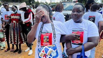 Murdered Uganda Olympian Rebecca Cheptegei’s funeral march begins in Kenya