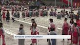 Rutgers University students brave the rain for Class of 2024 graduation ceremony