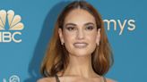 Lily James Just Smashed Her First Emmy Awards Red Carpet in Versace