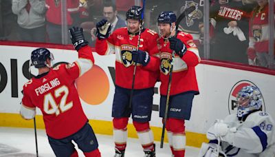 Panthers claim Battle of Florida, oust Lightning from NHL playoffs in first round