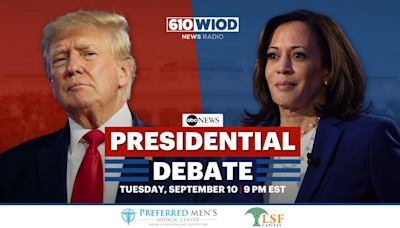 Harris/Trump Presidential Debate Set for Tomorrow Night in Philadelphia | NewsRadio WIOD | Florida News