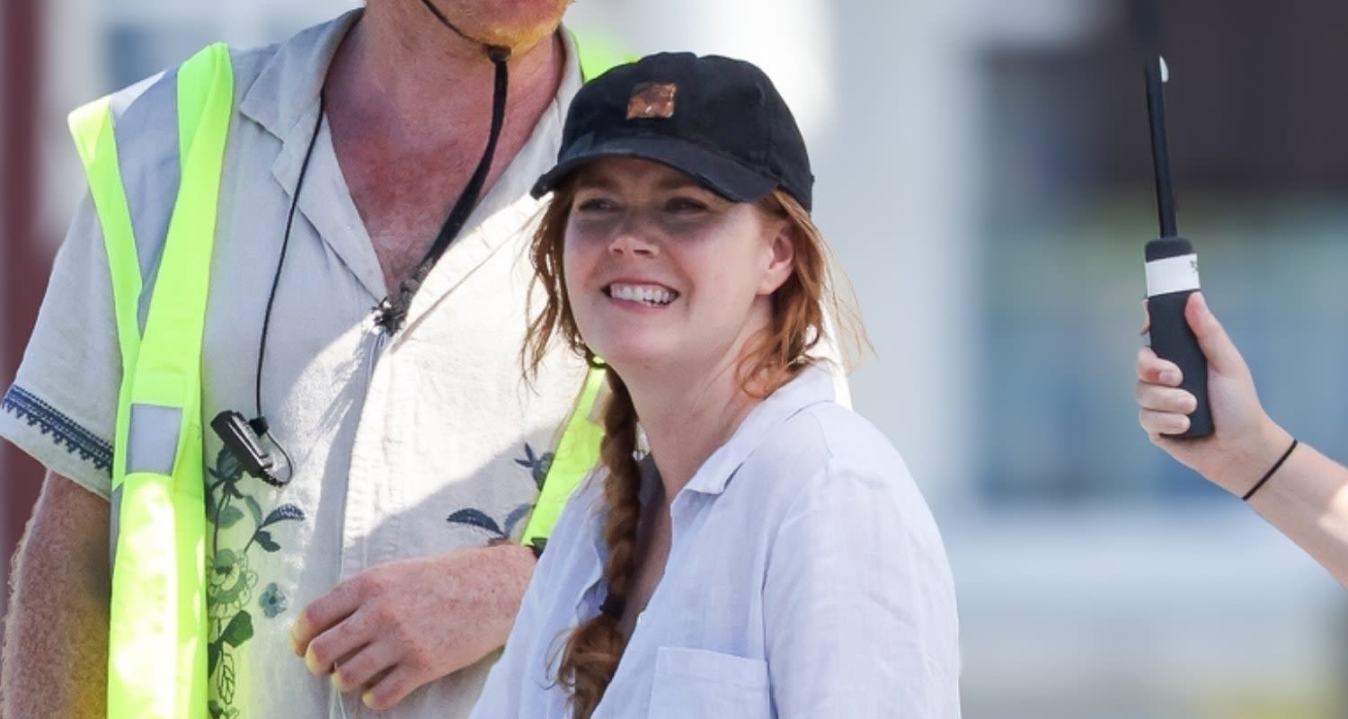 Amy Adams Spends the Day Filming Scenes for ‘At the Sea’ in Plymouth