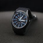 SEIKO精工原廠VX43石英機芯,強悍軍風防水石英錶,不鏽鋼製黑色IPB錶壳,blue