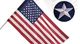 Freefy American Flag 2.5x4 Ft Pole Sleeve Banner Style-Embroidered Stars, Now 29% Off