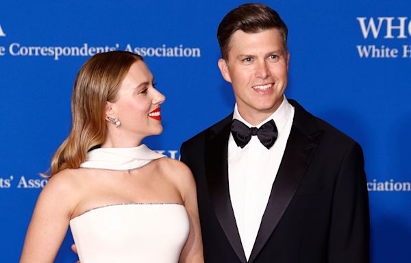 Colin Jost jokes he’s ‘Second Gentleman’ to wife Scarlett Johansson during White House Correspondents’ dinner