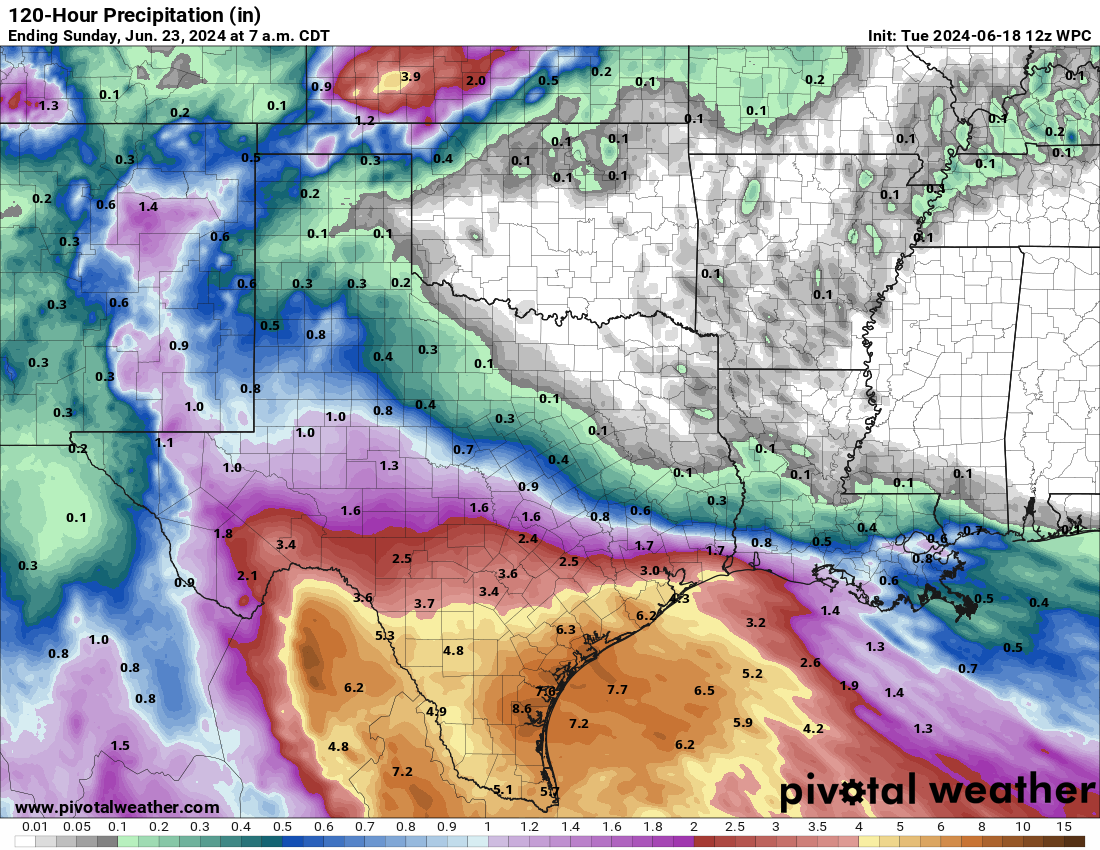 Tropical storm warnings issued for parts of Texas coast ahead of rainstorm