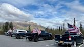 American flag convoy visits Denali