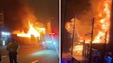 Incendio en depósito de pintura en San Borja: bomberos fueron rescatados y llevados a un hospital