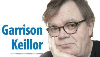 Garrison Keillor: Standing on the sidewalk shaking hands