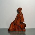 舊藏黃楊木雕精工雕琢古典美女 長10.5cm寬5cm高14cm,約重167克 1440 貨號102700508659