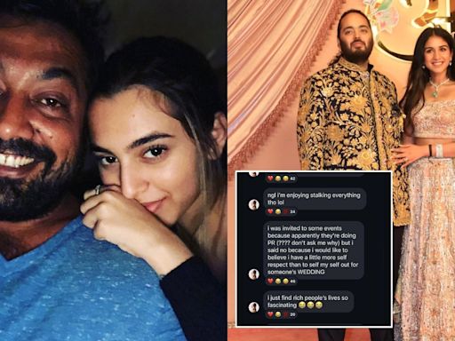 Anurag Kashyap’s daughter Aaliyah calls Anant Ambani-Radhika Merchant’s wedding ‘a circus’, reveals influencers invited to promote it: ‘I refused to attend’