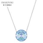 SWAROVSKI 施華洛世奇  Globe 項鏈 藍色  鍍銠