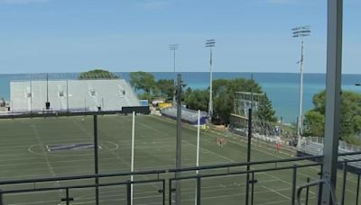 Northwestern football players look forward to playing along the lake this season