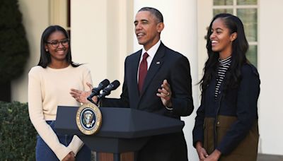 Michelle Obama shares rare candid photo of daughters Malia and Sasha to honor Barack Obama's special day