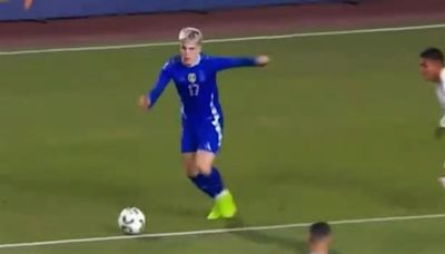 Alejandro Garnacho debutó como titular en la Selección Argentina: cómo jugó, sus gestos y su mejor acción