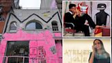 Angelina Jolie’s NYC fashion shop and ex studio of Jean-Michel Basquiat is a battleground for street artists and rival — who keeps plastering it pink
