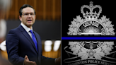 Poilievre criticized over using 'racist' thin blue line in commemoration for Edmonton officers