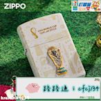 送禮精品Zippo正版2022卡塔爾世界杯創意防風煤油芝寶男士高檔送禮