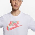 【熱賣精選】nike nsw sportswear 彩色 大勾 短袖 白色 t恤 bq8-LK19034