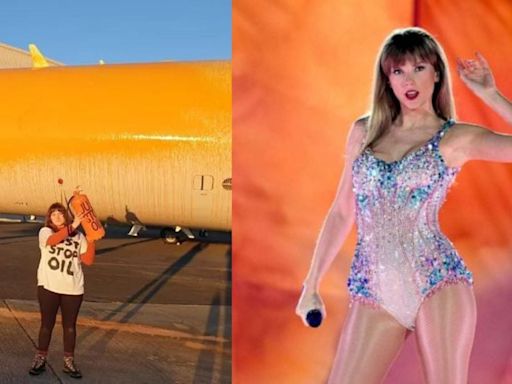 Taylor Swift's Private Jet Vandalised By Climate Activists In London Ahead Of Her Wembley Eras Tour, 2 Held