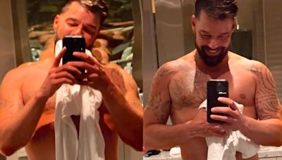 Ricky Martin is thirst trapping in his boxers & the gays are WILDING OUT