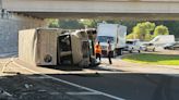 Truck overturns while exiting Veterans Expressway in Tampa