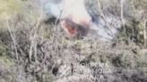 Ukrainian soldiers torch Russian forces, destroy equipment in fiery strike — video