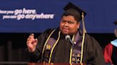 What did TikTok influencer tell his fellow West Hills Lemoore College graduates?