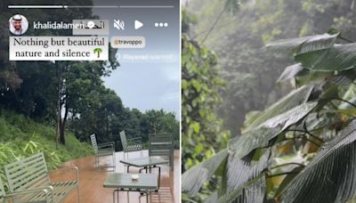 Dubai-based YouTuber Khalid Al Ameri shares Kerala monsoon visuals amid engagement rumours with Tamil actor Sunaina