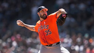 Houston Astros’ Justin Verlander dominates former team in Detroit for 9-3 win Sunday, Tigers dominate at plate in 8-2 win Saturday night