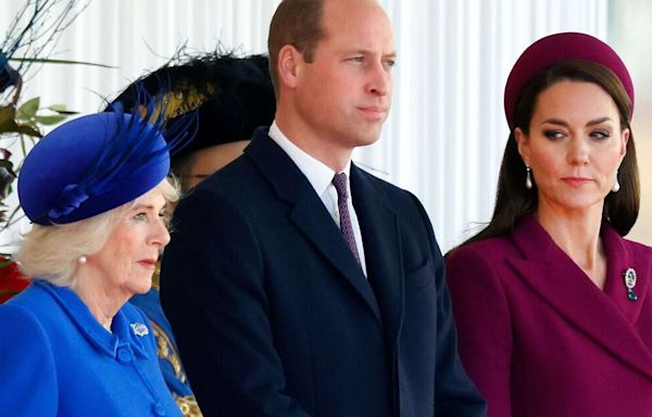 Queen Camilla and Kate's battle over blue outfits draws sniggers from staff