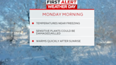 Near-freezing temperatures prompt freeze warning, frost advisory through Monday morning