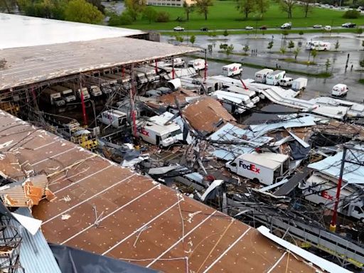 Destructive tornadoes and storms pummel Michigan Tuesday, and millions more face a similar threat Wednesday