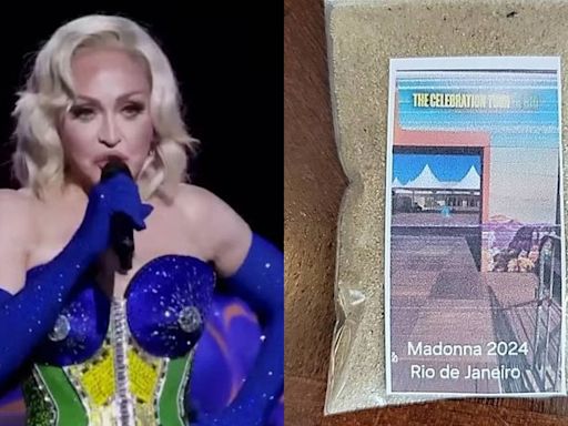 Areia do show de Madonna em Copacabana é colocada à venda; saiba o valor!