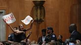 Protesters against war in Gaza interrupt Blinken repeatedly in the Senate