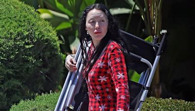 Noah Cyrus keeps it casual in wintry pajamas - as she is seen for the first time since slamming troll who confronted her over family feud