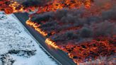 Pictured: Icelandic volcano erupts for third time