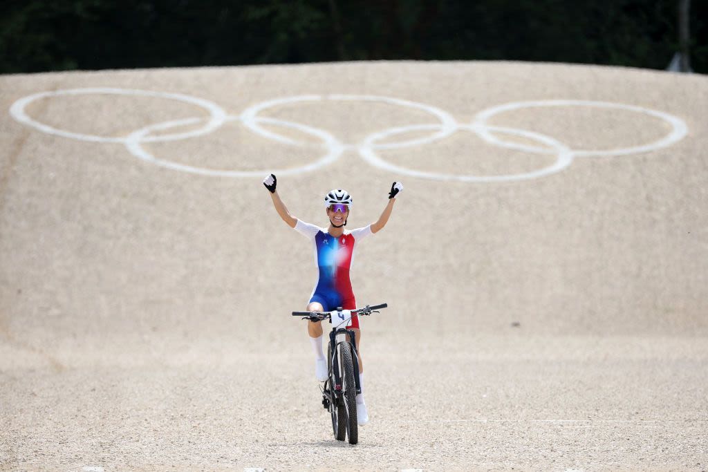 Paris Olympics: Pauline Ferrand-Prévot takes stunning women's cross-country mountain bike gold for France