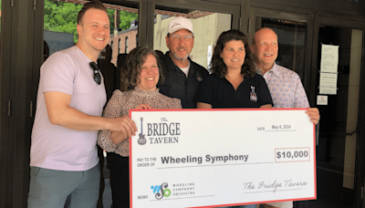 The Bridge Tavern Owners Gift $10K to Wheeling Symphony