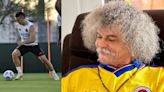 Carlos ‘el Pibe’ Valderrama reaccionó a la opción errada por Santos Borré ante Brasil en la Copa América: “¡Está solo!”