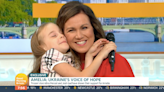 GMB's Susanna Reid performs impromptu duet of 'Let It Go' with Ukraine's child star Amelia Anisovych