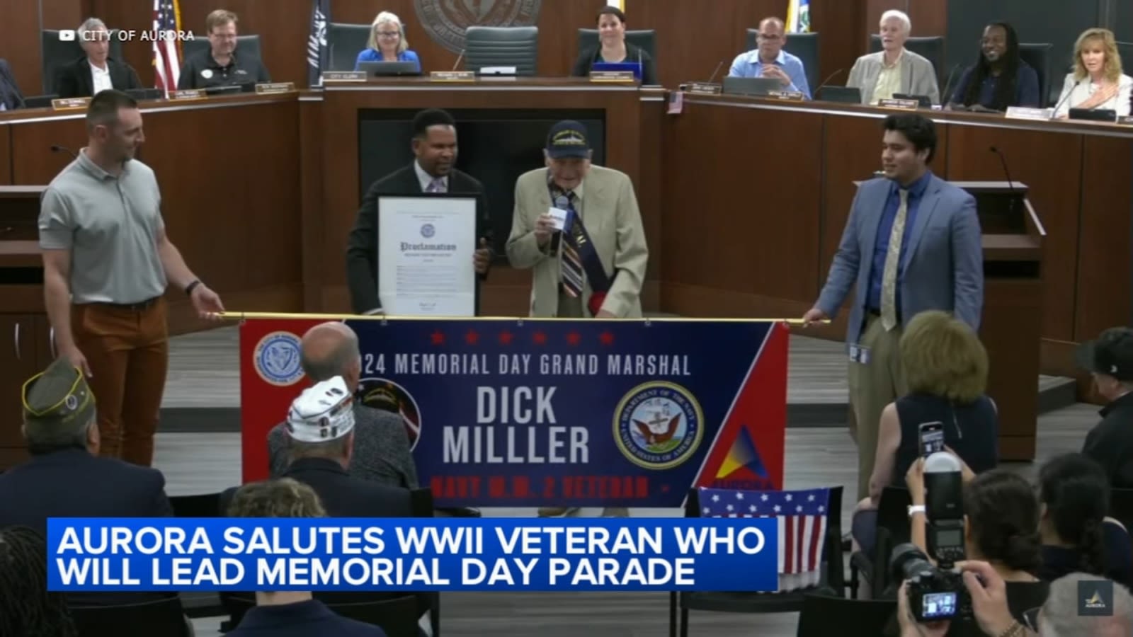 Aurora salutes World War II veteran who will lead Memorial Day Parade 2024