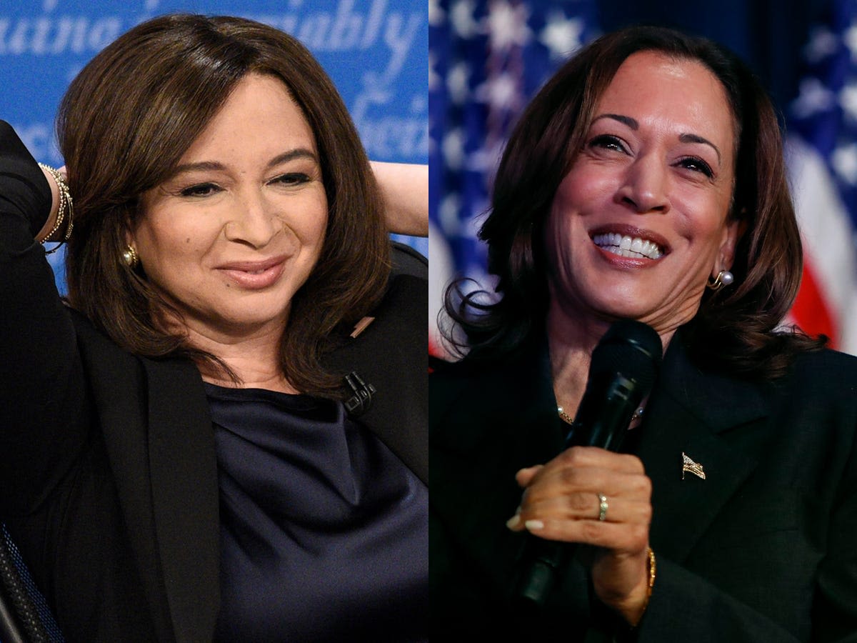 Memes about Maya Rudolph playing Kamala Harris on 'SNL' are taking over the internet after Joe Biden endorsed her as the Democratic nominee