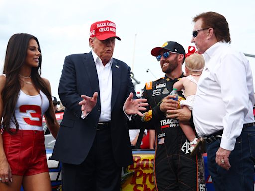 Former President Donald Trump attends Coca-Cola 600 NASCAR race