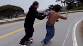 Steve-O Inspired: Skater Gets A Tattoo While Bombing A Hill (Full Video)